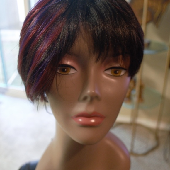 New Human Hair Blend Wig